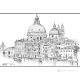 CANAL GRANDE - VENICE Drawing with pencil on paper modern Made in Italy 