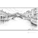 CANAL GRANDE - VENICE Drawing with pencil on paper modern Made in Italy 