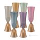 CANALETTO Set of 6 authentic hand-painted flute glasses in superior quality glass.