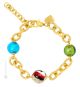 BRACCIALE FUNNY fashion jewellery bracelet armlet handmade pearls in Murano-Venice glass with gold 18k authentic Made in Italy