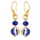 ORECCHINI FUNNY fashion jewellery Earrings handmade pearls in Murano-Venice glass with gold 18k authentic Made in Italy