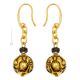 ORECCHINI MERLETTO fashion jewellery Earrings handmade pearls in Murano-Venice glass with gold 18k authentic Made in Italy