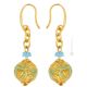 ORECCHINI MERLETTO fashion jewellery Earrings handmade pearls in Murano-Venice glass with gold 18k authentic Made in Italy