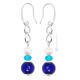 ORECCHINI DENISE fashion jewellery Earrings handmade pearls in Murano-Venice glass with silver 925 authentic Made in Italy