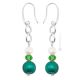 ORECCHINI DENISE fashion jewellery Earrings handmade pearls in Murano-Venice glass with silver 925 authentic Made in Italy