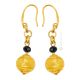 ORECCHINI FASCIA ORO fashion jewellery Earrings handmade pearls in Murano-Venice glass with gold 18k authentic Made in Italy