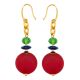 ORECCHINI WENDY fashion jewellery Earrings handmade pearls in Murano-Venice glass with silver 925 authentic Made in Italy