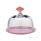 SWEET Modern cake bell made of superior quality glass, hand painted.