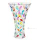 LAURUS Authentic hand painted vase modern decorative in premium quality glass.