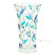 LAURUS Authentic hand painted vase modern decorative in premium quality glass.