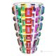 GEM Authentic Hand Painted Modern Decorative Crystal Vase.