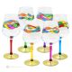 JULIETTE Set of 6 authentic hand-painted stemmed glasses in superior quality glass.