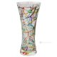 LINEA Authentic modern decorative crystal hand painted vase.