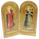 ANGELI MUSICANTI religious wood icon gold-leaf decorated printed musicians Beato Angelico