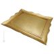 VASSOIO SAGOMATO Wooden tray with gold-leaf decorated hand painted Florence authentic Made in Italy