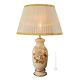 LAMP Table lamp abat-jour lampshade Baroque style artistic ceramic with 24k gold details Swarovski crystals Made in Italy