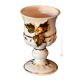 CALICE handmade ceramic table ornament Baroque style artistic with 24k gold details Made in Italy