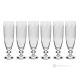 ESTRO Set of 6 glasses, flute glasses, authentic and modern, superior quality glass.