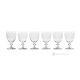 ESTRO Set of 6 modern and authentic wine glasses, stemmed glasses made of superior quality glass.