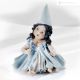 BLUE FAIRY Capodimonte fairytale statuette, enchantment and fine porcelain.