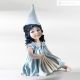 BLUE FAIRY Capodimonte, statuette inspired by fairy tales, refined art.