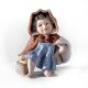 LITTLE RED RIDING HOOD Capodimonte, romantic fairy-tale character, elegance in porcelain.