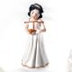 SNOW WHITE Capodimonte porcelain, romantic statuette inspired by the world of fairy tales.