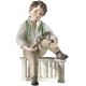 FILIPPO - Musician with flute, Italian tradition porcelain doll.