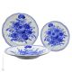 PIATTI FIORACCIO Collection set 6 dishes plates service for 2 Persons tableware dinnerware Castelli ceramic handcraft  handpainted Made in Italy 