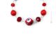 COLLANA MILLEFIORI fashion jewellery collier necklace handmade pearls in Murano-Venice glass with murrine authentic Made in Italy