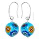 ORECCHINI MILLEFIORI fashion jewellery Earrings handmade pearls in Murano-Venice glass with Murrine authentic Made in Italy