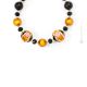 COLLANA FIORE fashion jewellery collier necklace handmade pearls in Murano-Venice glass with gold 18k authentic Made in Italy