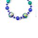 COLLANA FIORE fashion jewellery collier necklace handmade pearls in Murano-Venice glass with gold 18k authentic Made in Italy