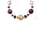 COLLANA MARMO fashion jewellery collier necklace handmade pearls in Murano-Venice glass with gold 18k authentic Made in Italy