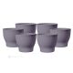 BICCHIERINO LULU set 6 cups Italian porcelain handcraft modern style authentic Made in Italy-Purple