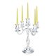 CANDELABRO INGLESE 5 Flames Candelabra Candle Holder Candelabrum Silver Plated Handcraft Made in Italy