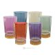 MADDY Set of 6 authentic modern hand painted drink glasses in premium quality glass.