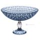 MANHATTAN Dessert Bowl, Modern Hand Painted Decorative Centerpiece in Premium Quality Glass.