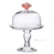 MILANO Modern cake bell made of superior quality glass, hand painted.