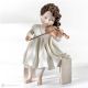 MINUETTO - Capodimonte porcelain, musician with violin, Italian art and passion.