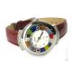 STAR wristwatch with Murrine Murano glass hand made authentic Made in Italy