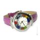 STAR wristwatch with Murrine Murano glass hand made authentic Made in Italy