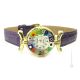 LADY wristwatch with Murrine Murano glass hand made authentic Made in Italy