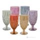 NOBILE Set of 6 authentic modern hand-painted drink glasses in superior quality glass.