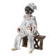 PULCINELLA Capodimonte porcelain, carnival mask, splendid and refined.