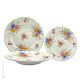 PIATTI ROSESPINE Collection set 6 dishes plates service for 2 Persons tableware dinnerware Castelli ceramic handcraft  handpainted Made in Italy 