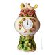 TABLE CLOCK Stand clock Baroque style artistic ceramic with 24k gold details Made in Italy