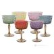 TATUAJE Set of 6 hand-painted champagne glasses, authentic quality glass