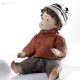 TINTIN 14T82 Capodimonte porcelain doll hand made and painted collectible.