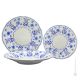 PIATTI TULIPANI Collection set 6 dishes plates service for 2 Persons tableware dinnerware Castelli ceramic handcraft  handpainted Made in Italy 